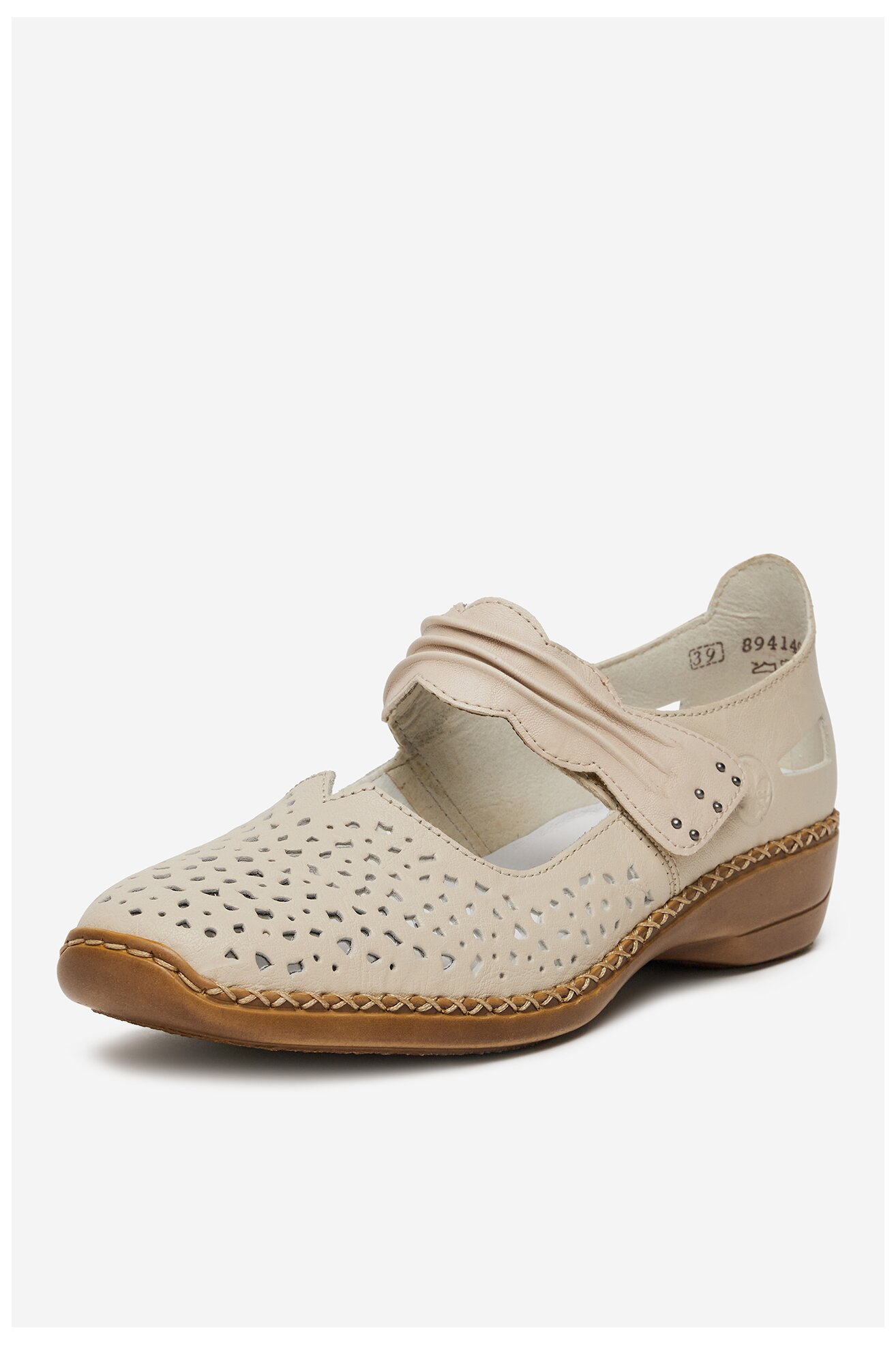 Baleriny Rieker 41399-60 Beżowy
