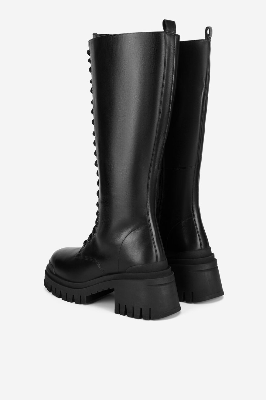 Badura - Kozaki skórzane - 5905588815327