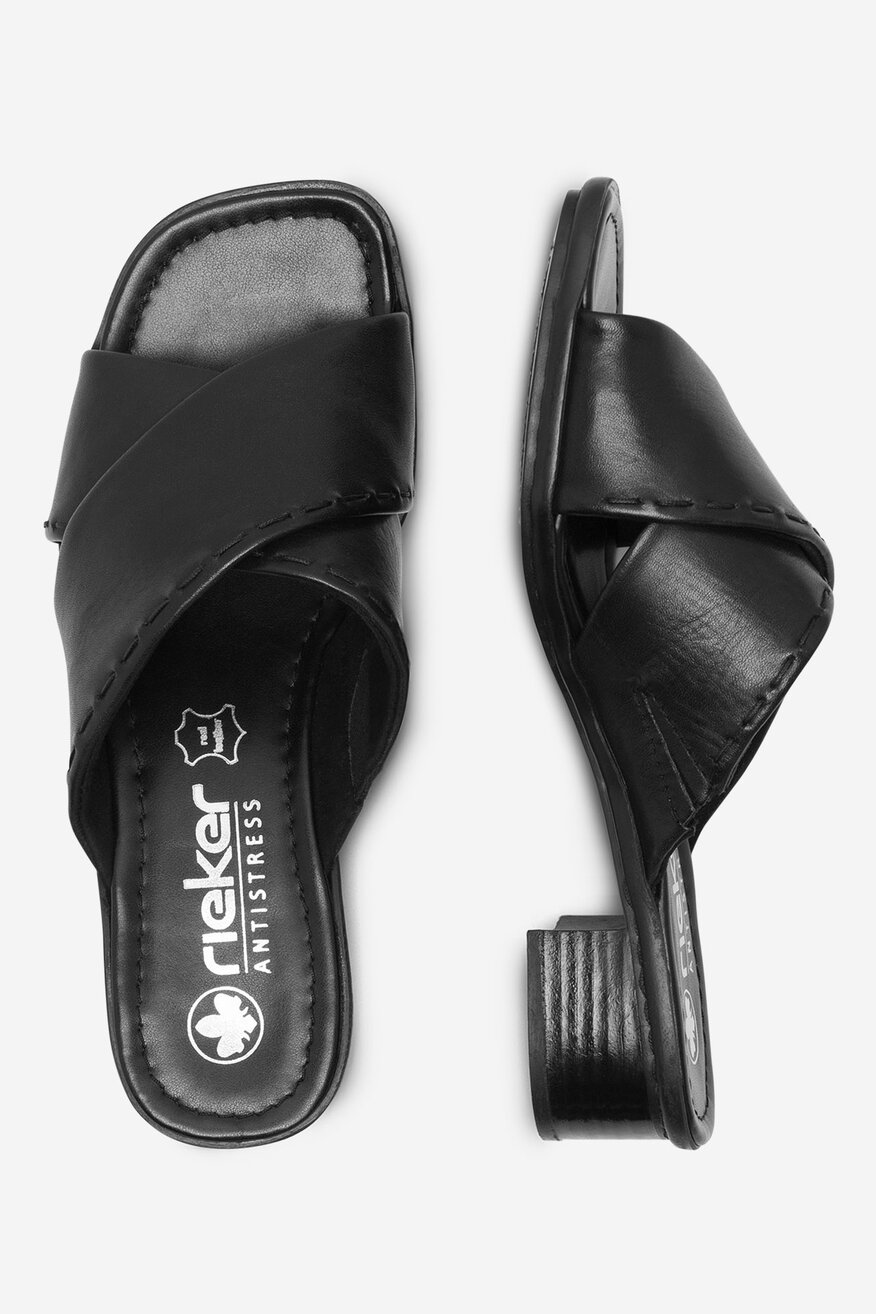 
                Rieker - Skórzane klapki - 2230056256320