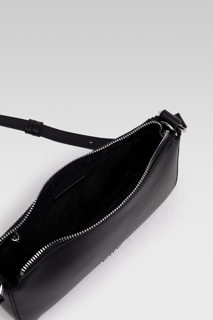 Badura - Torebka bagietka skórzana czarna - 5904248533694