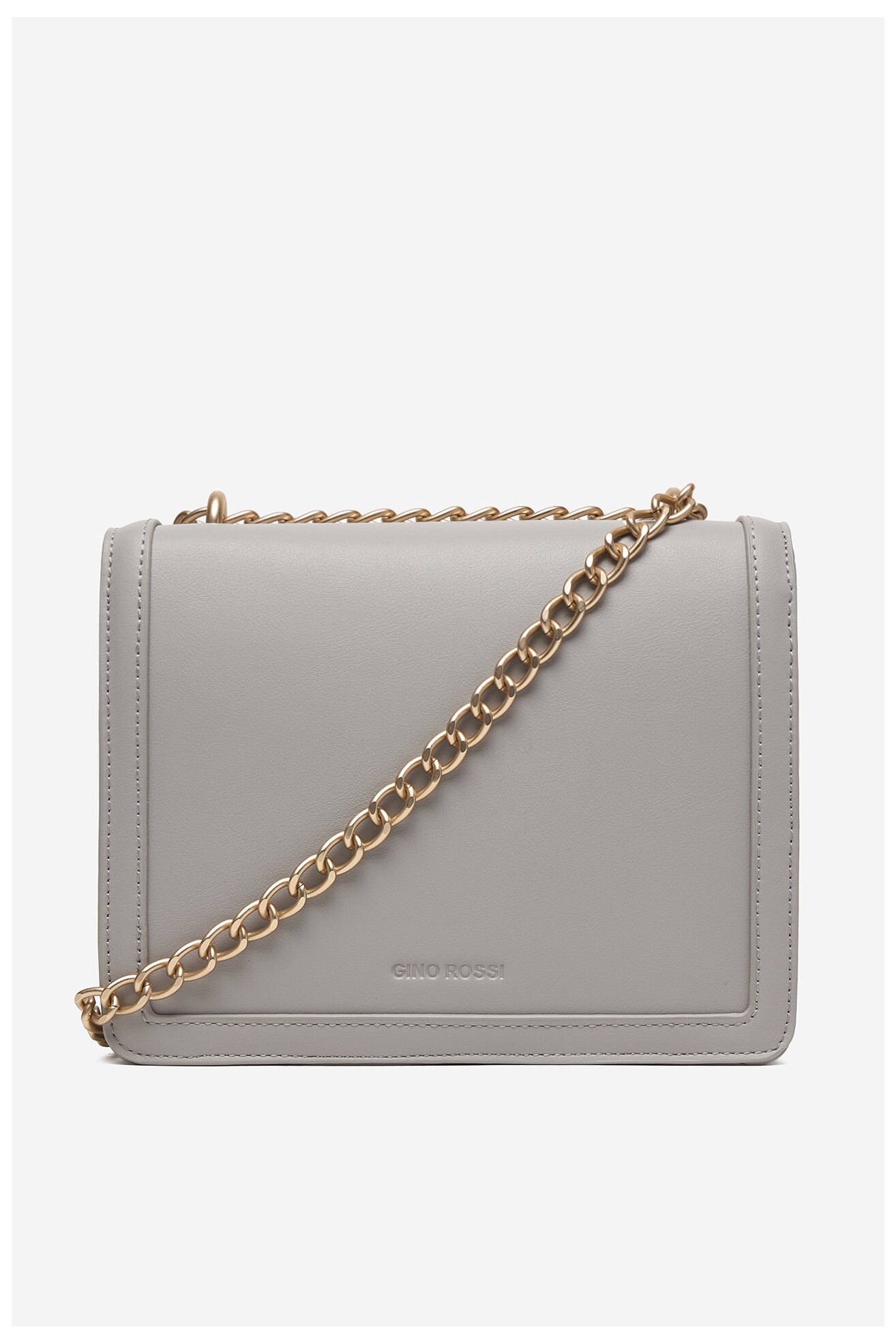 Сумка З Ремінцем Gino Rossi EO-KY129 СВІТЛО-СІРИЙ