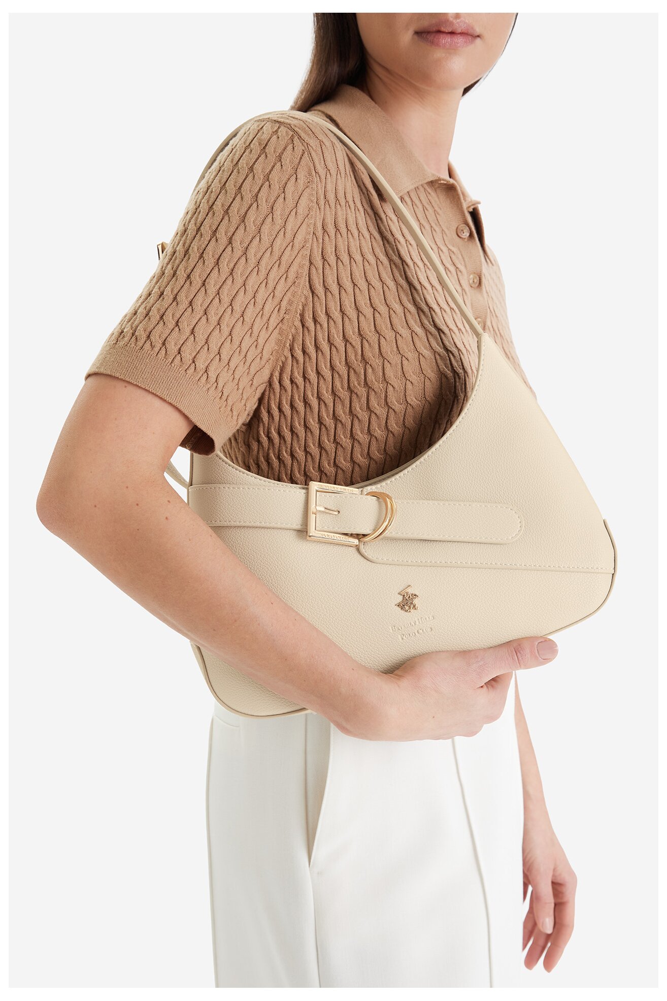 Дамска чанта Beverly Hills Polo Club CEO-BHPC-C-018-09 СЛОНОВА КОСТ