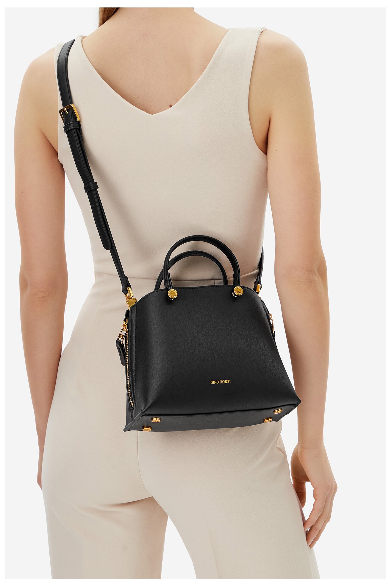 Kézitáska Gino Rossi RC-19689 FEKETE