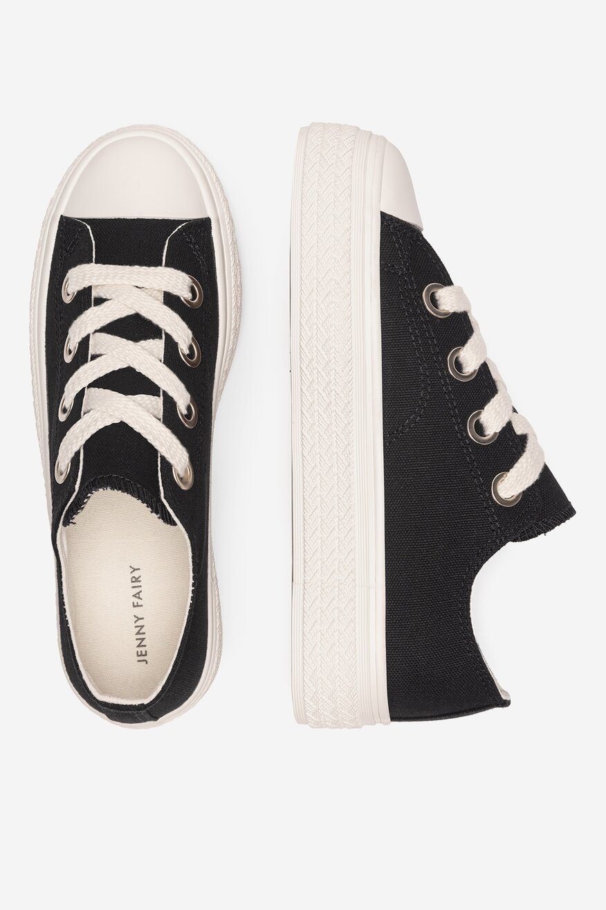 
                Pantofi pânză Jenny Fairy NEGRU - 5905588851639