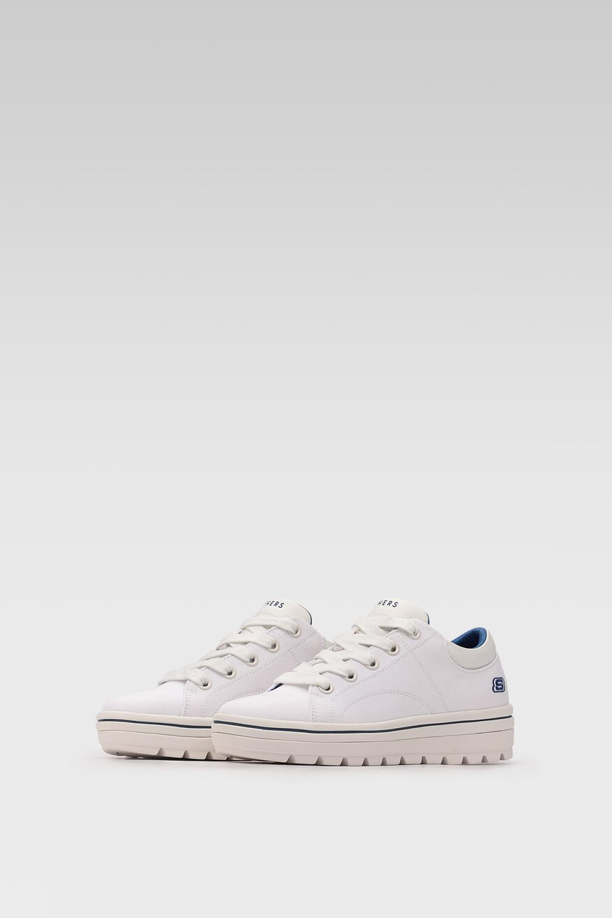 
                Skechers - Trampki pastelowe białe - 5903698425894