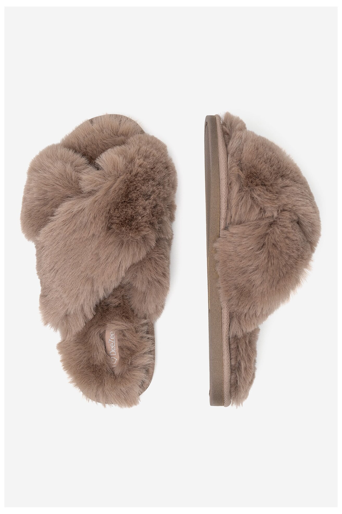 Kapcie DeeZee WFA3204-2 Beżowy ciemny