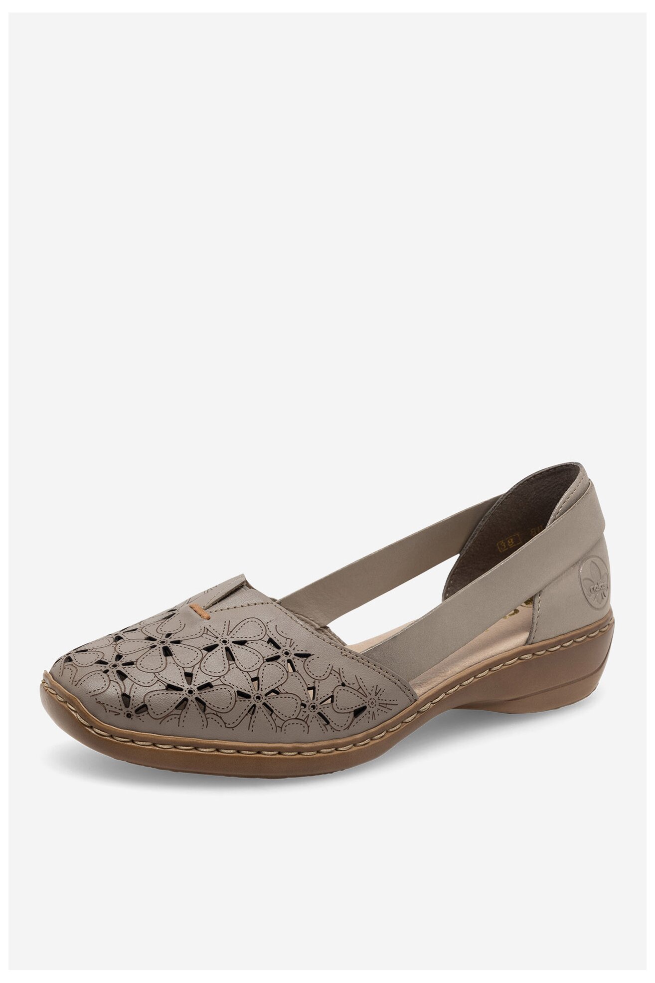 Półbuty Rieker 41356-64 Beżowy ciemny