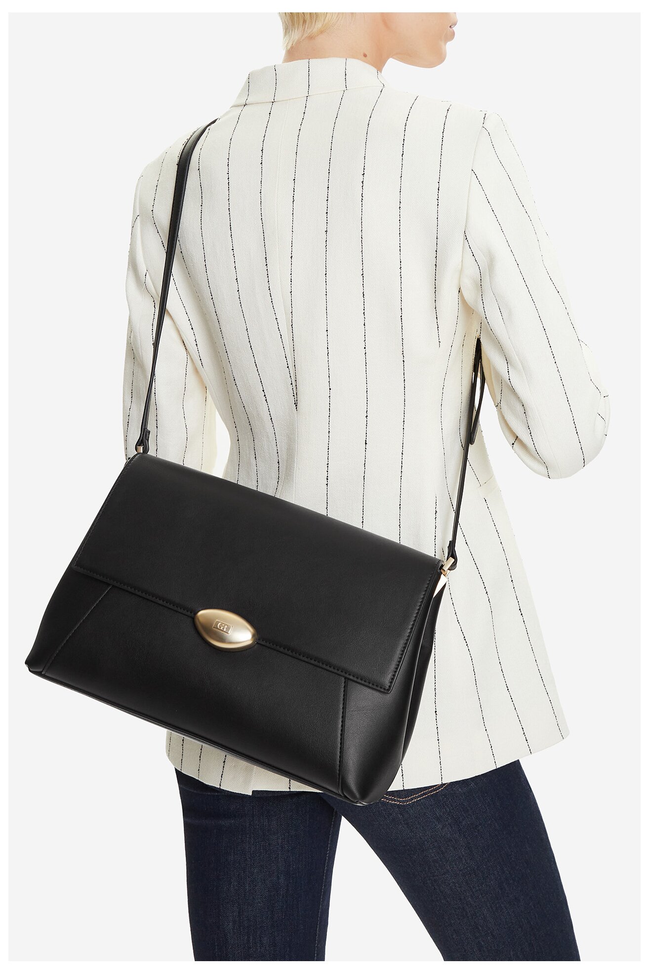 Geantă de mână Gino Rossi CEO-PEARL-LX1050 NEGRU