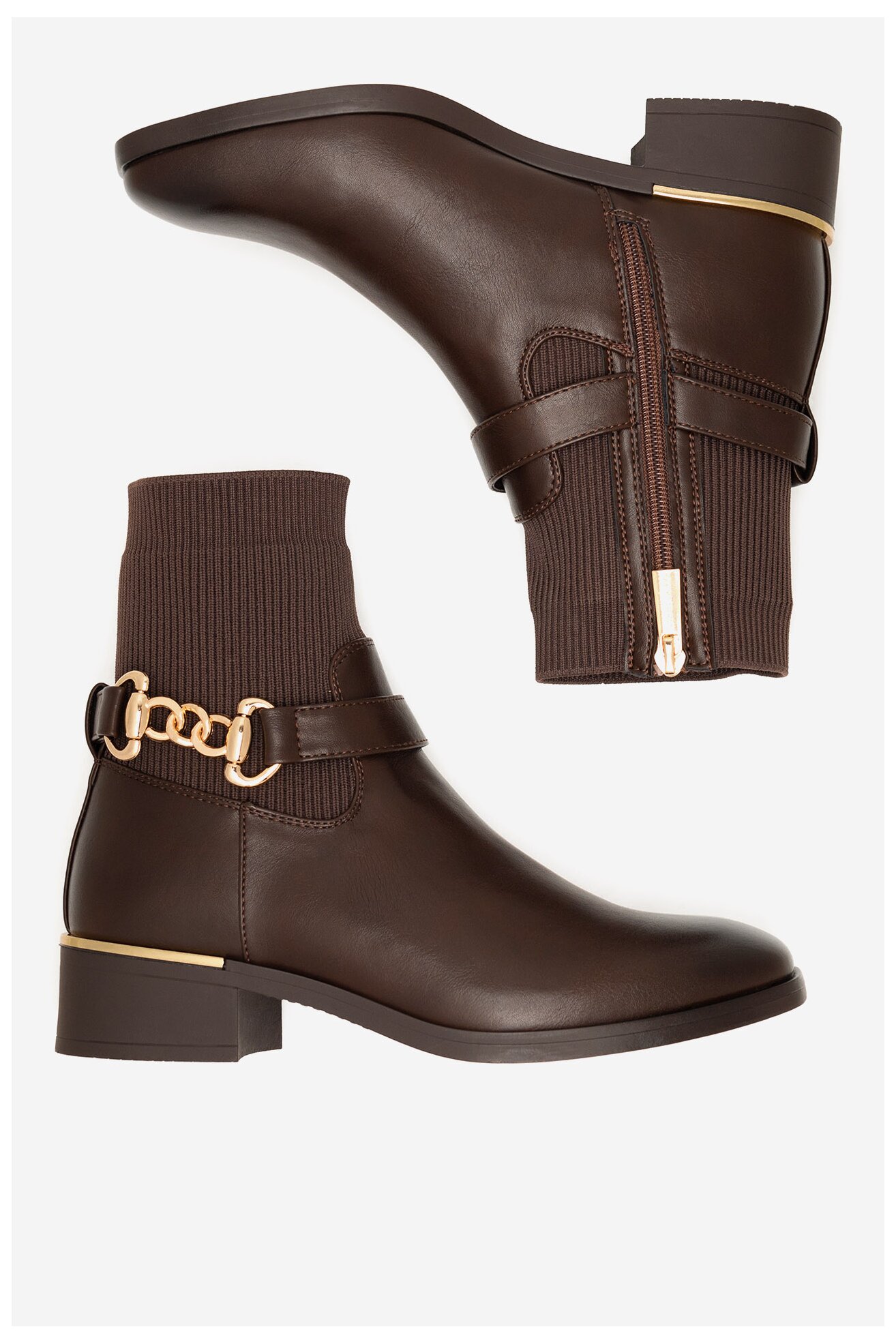 Botki Jenny Fairy HY25653-2 Brązowy