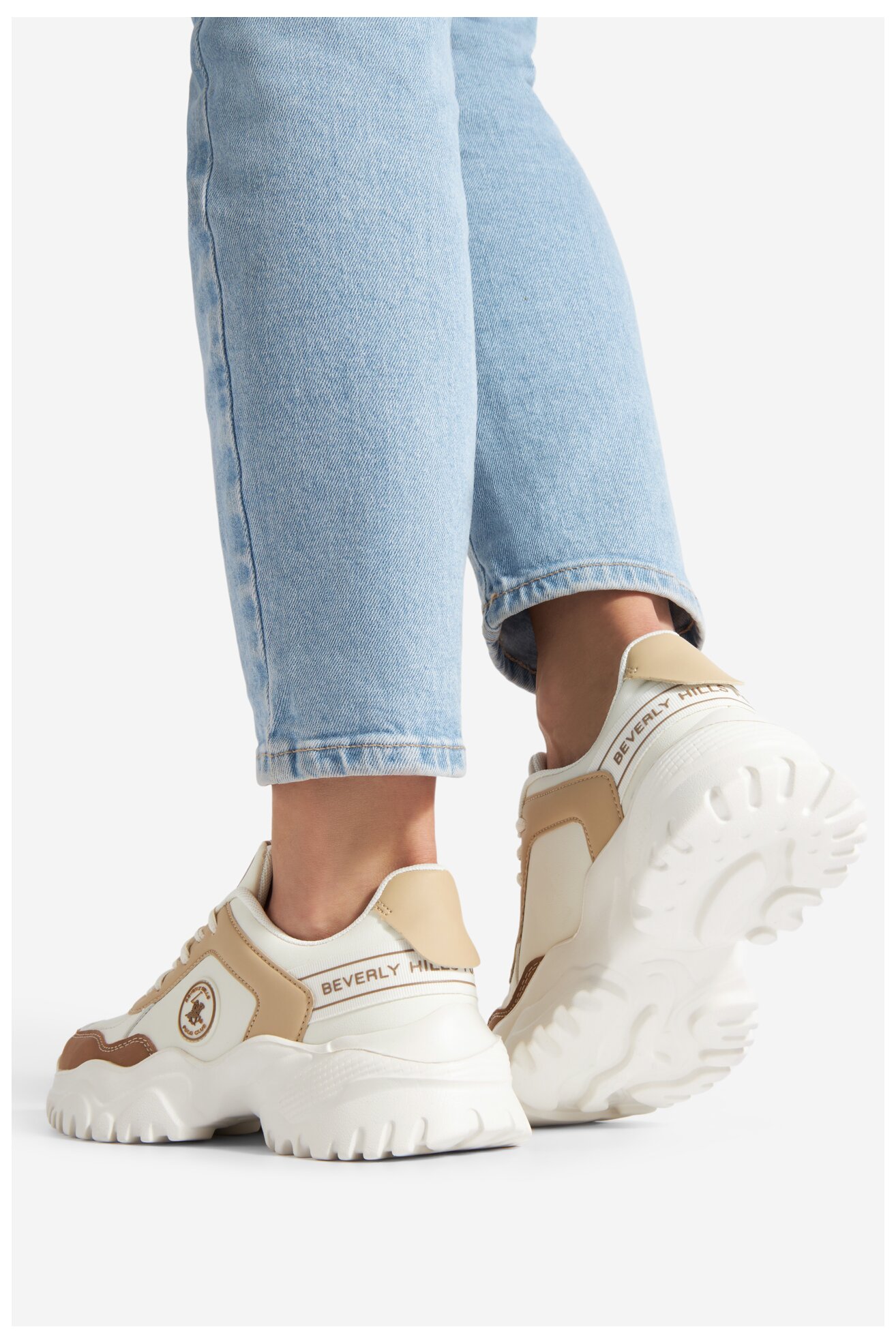 Sneakerși Beverly Hills Polo Club WFA3160-1 BEJ