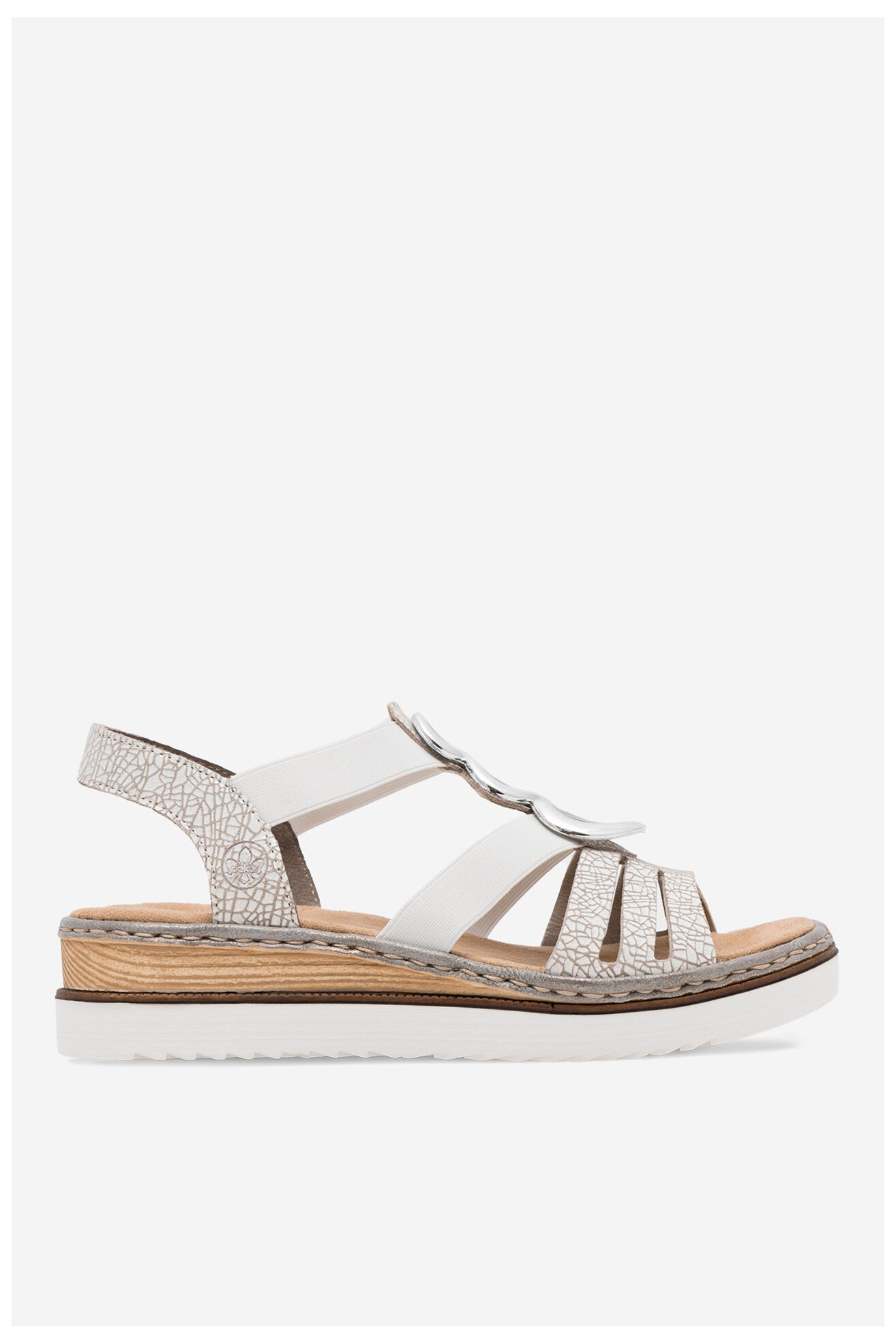 Sandały Rieker 679L4-80 Biały