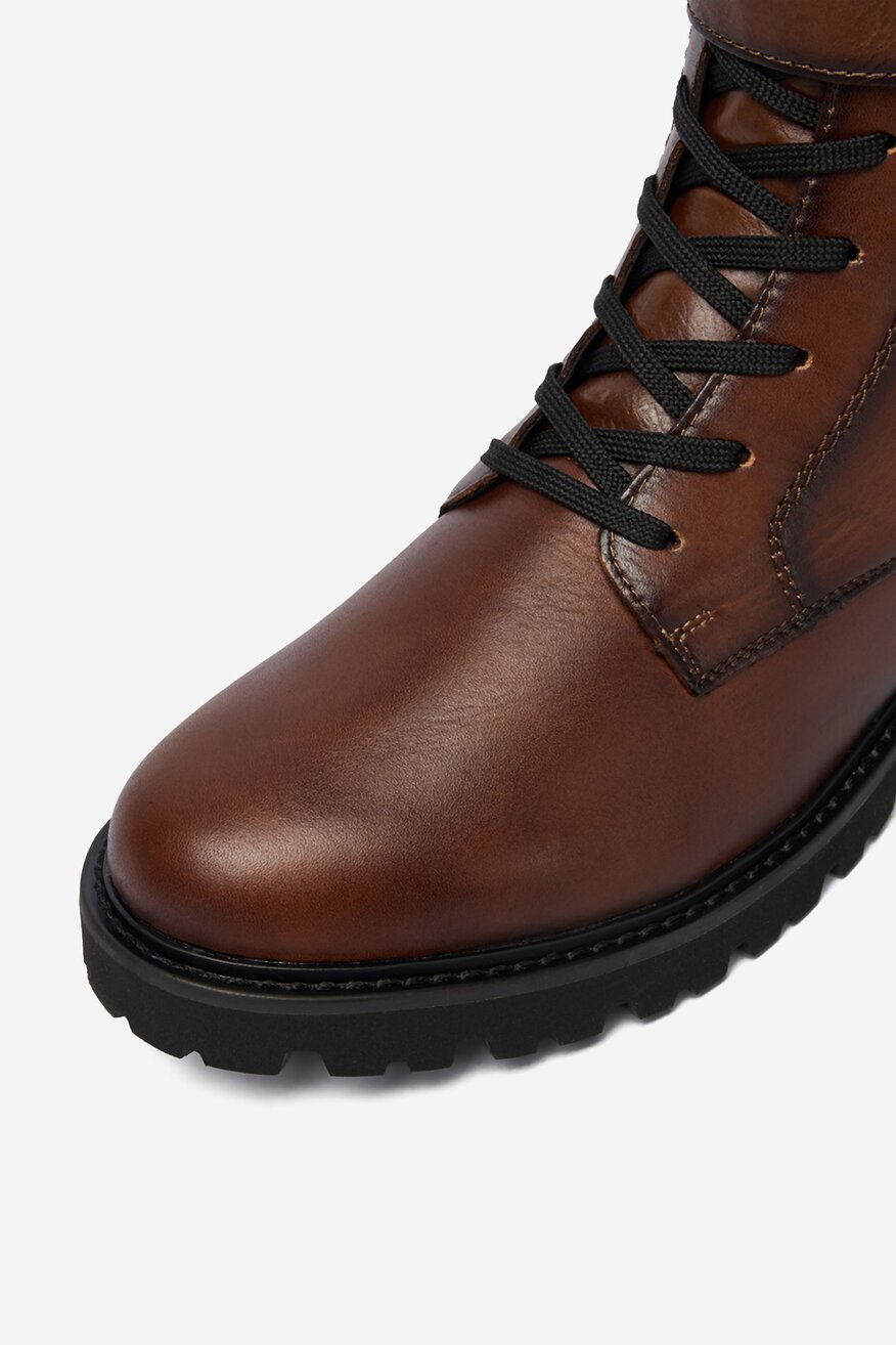 Remonte - Trzewiki skórzane ocieplane - 2230085557276