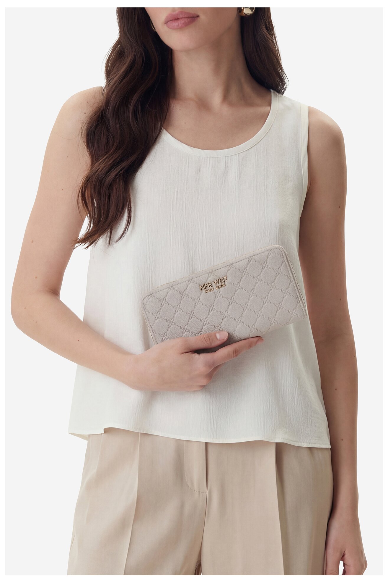 Portfel damski NINE WEST CEO-NW-W1-007-SS26 Fioletowy jasny