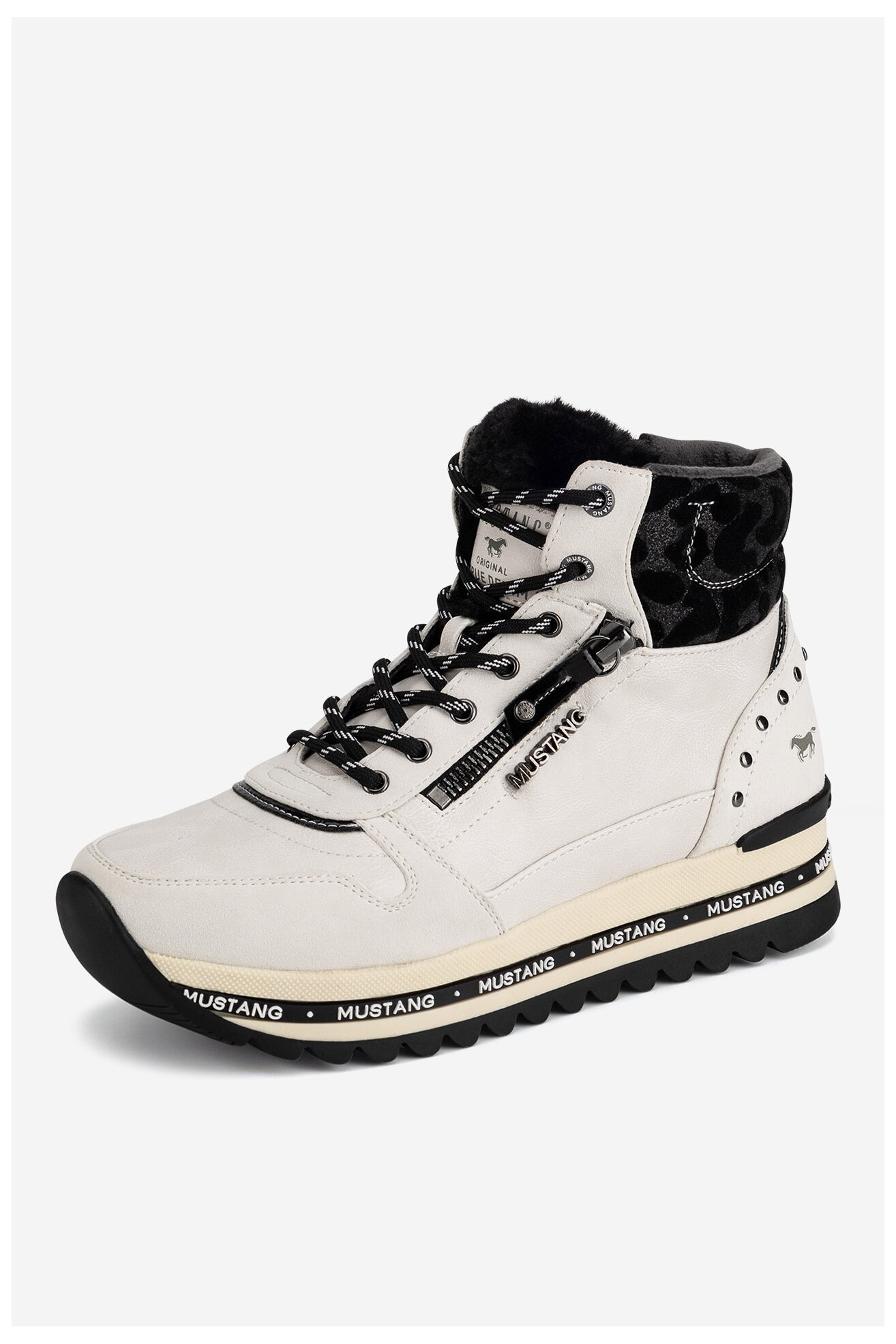Боти Mustang 1364-503 БЯЛ