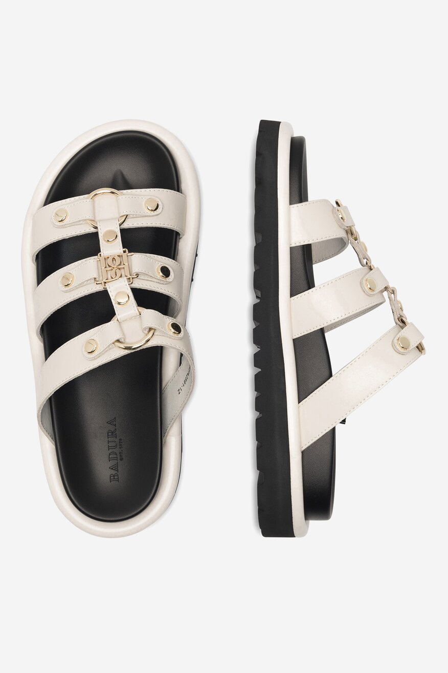 
                Badura - Klapki skórzane - 5905588473411