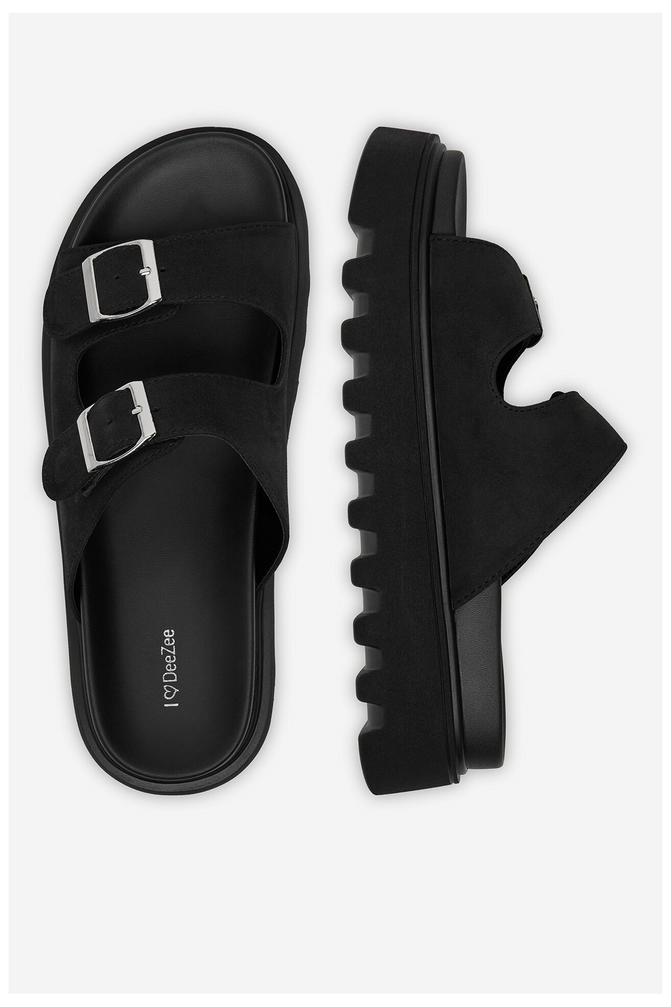 Klapki DeeZee HY86009-19 Czarny