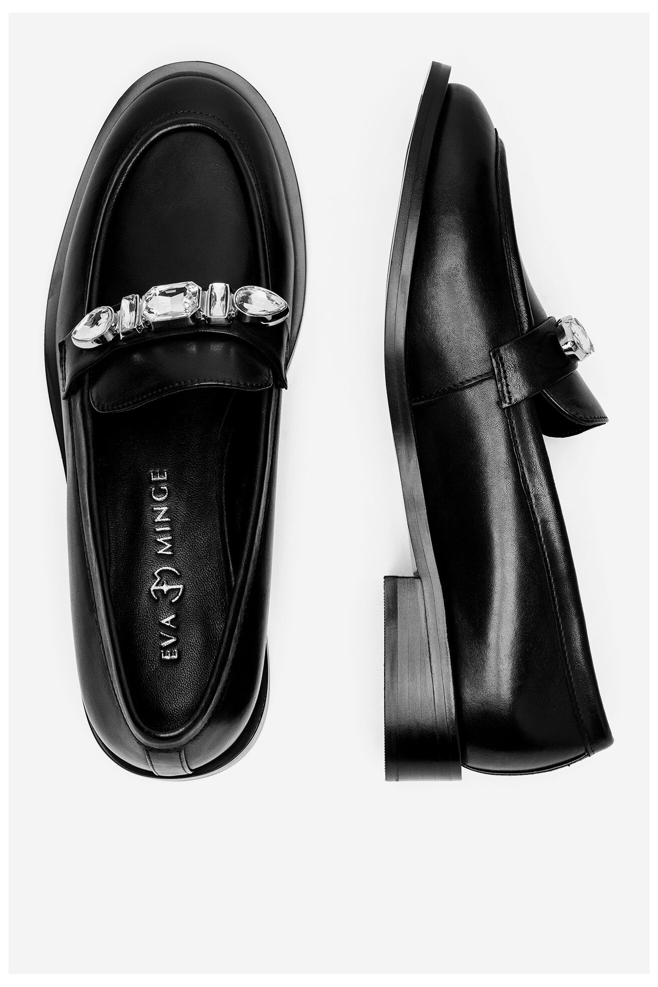Мокасини EVA MINGE WGA3289-1Z ЧОРНИЙ