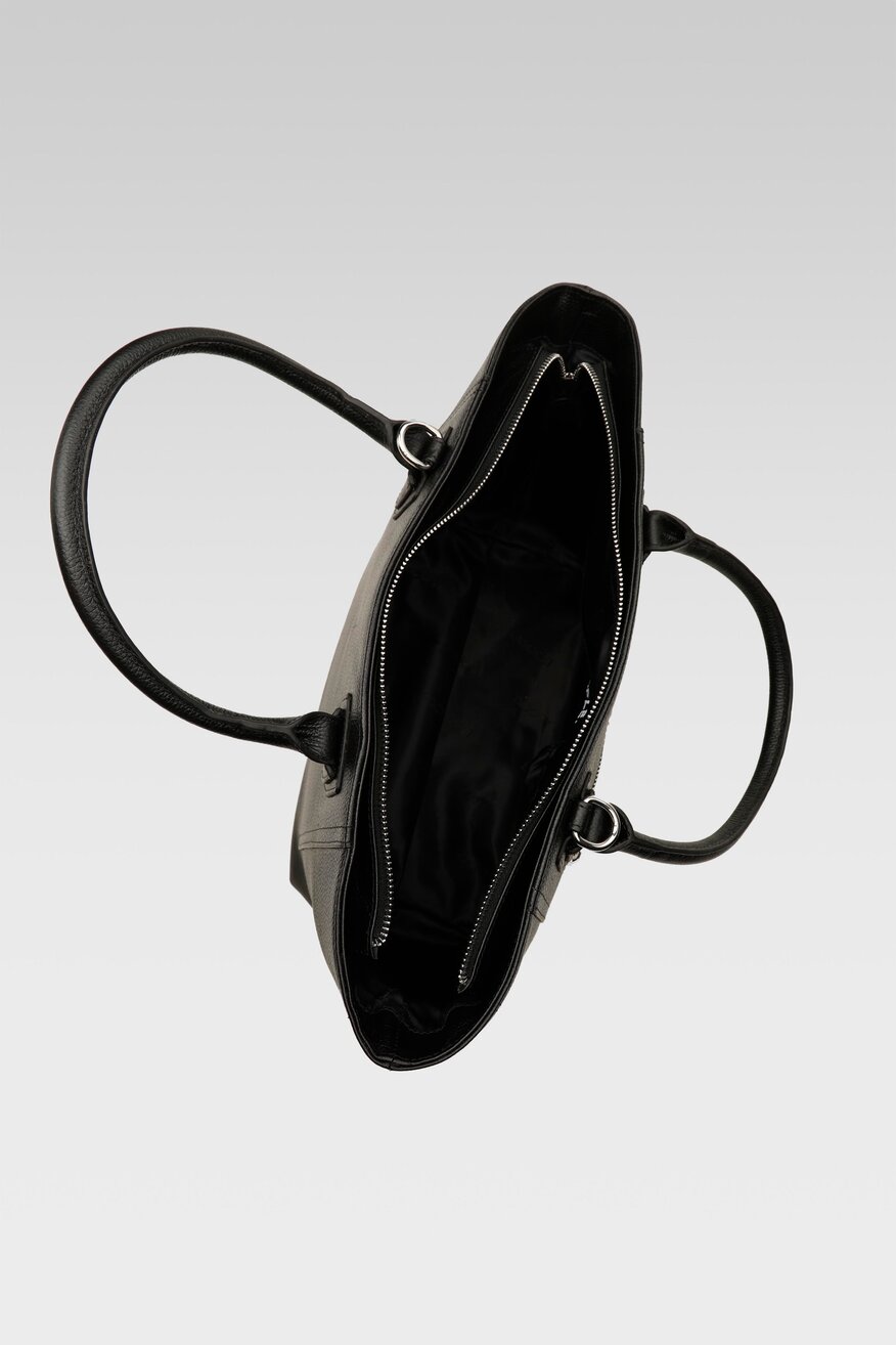 
                Lasocki - Torebka tote bag skórzana czarna - 5904248429157