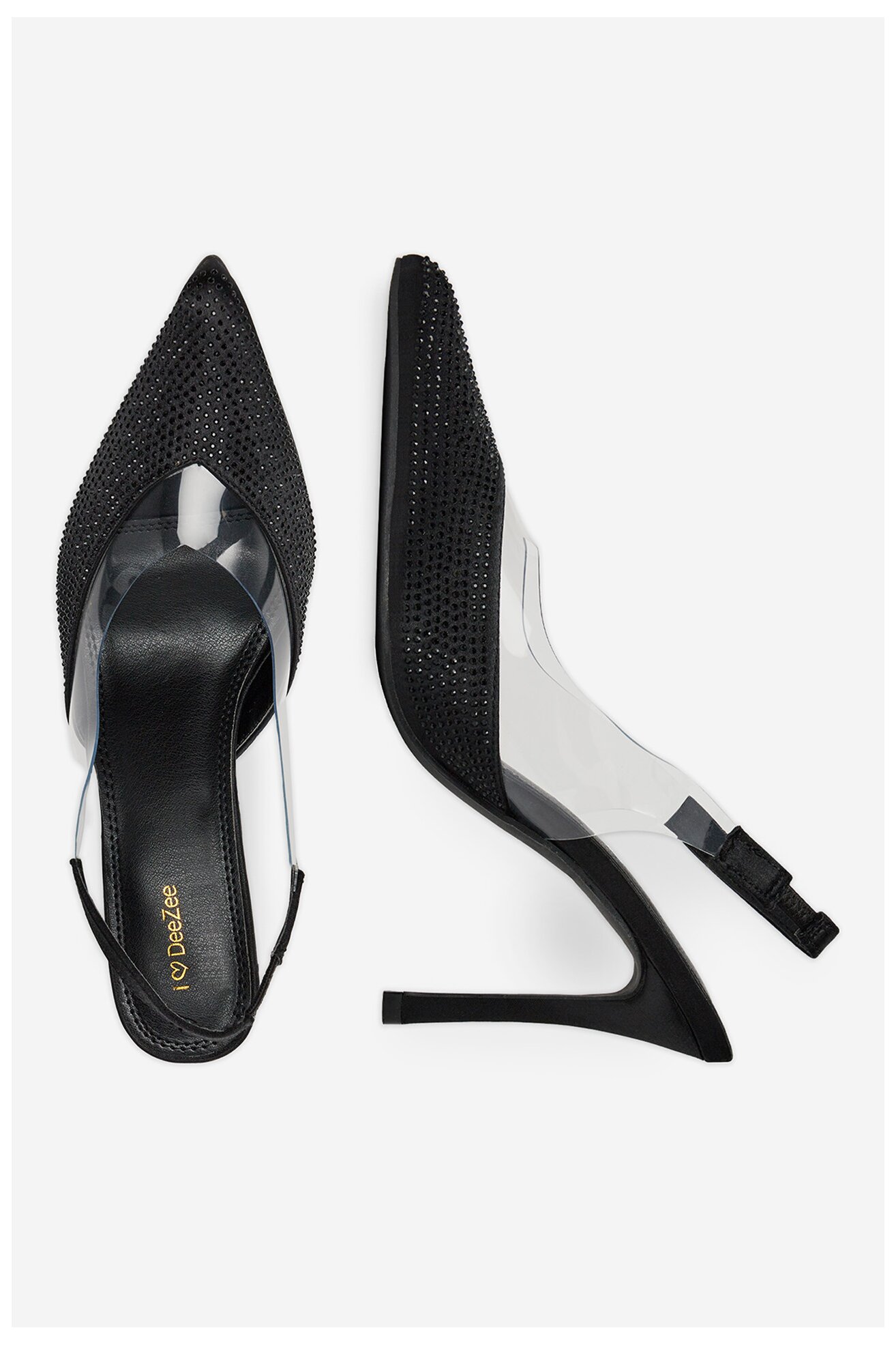 Pantofi cu toc DeeZee Monica Black RU NEGRU