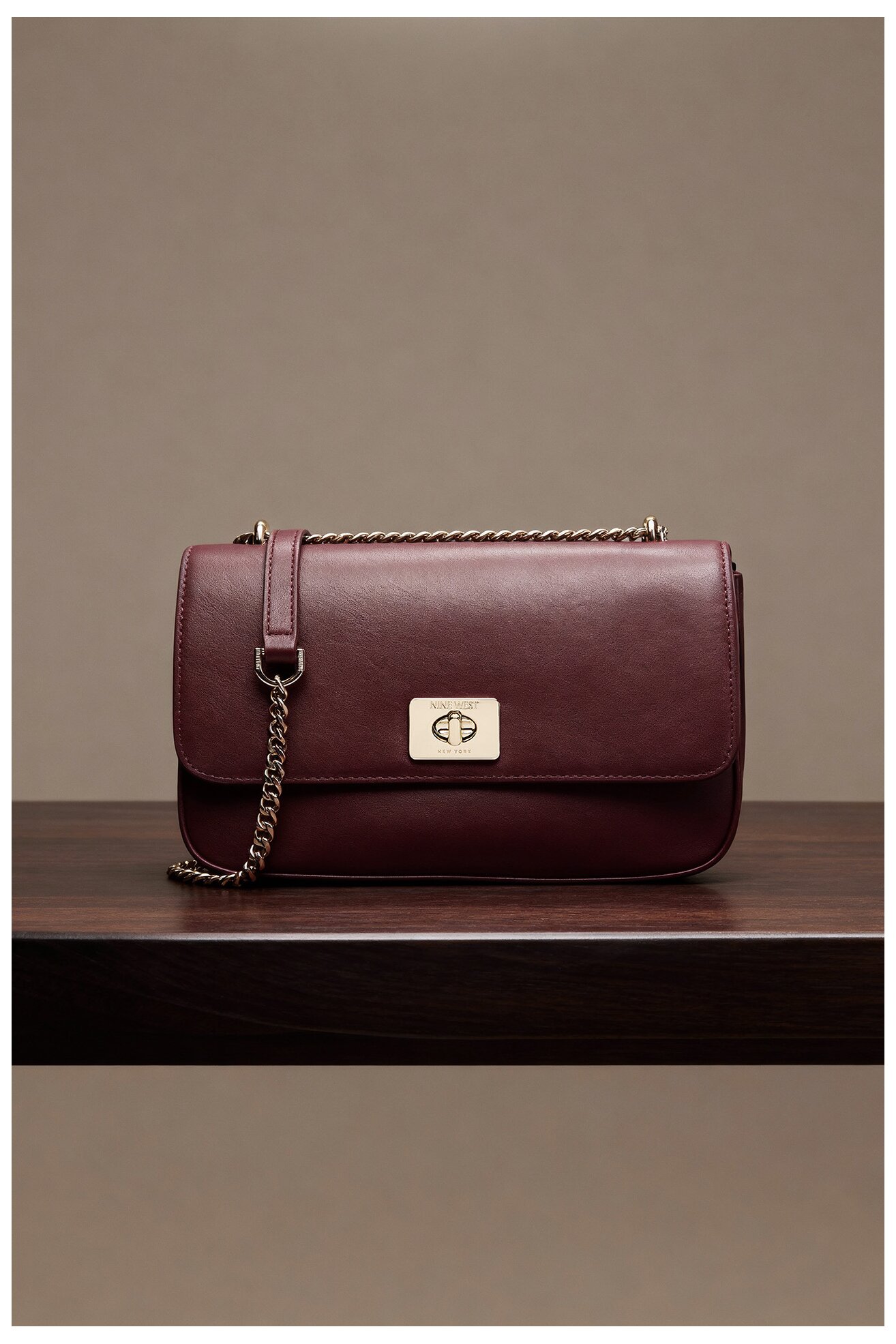 Torebka NINE WEST CEO-TENNESSEE-I-LDA8206 Bordowy