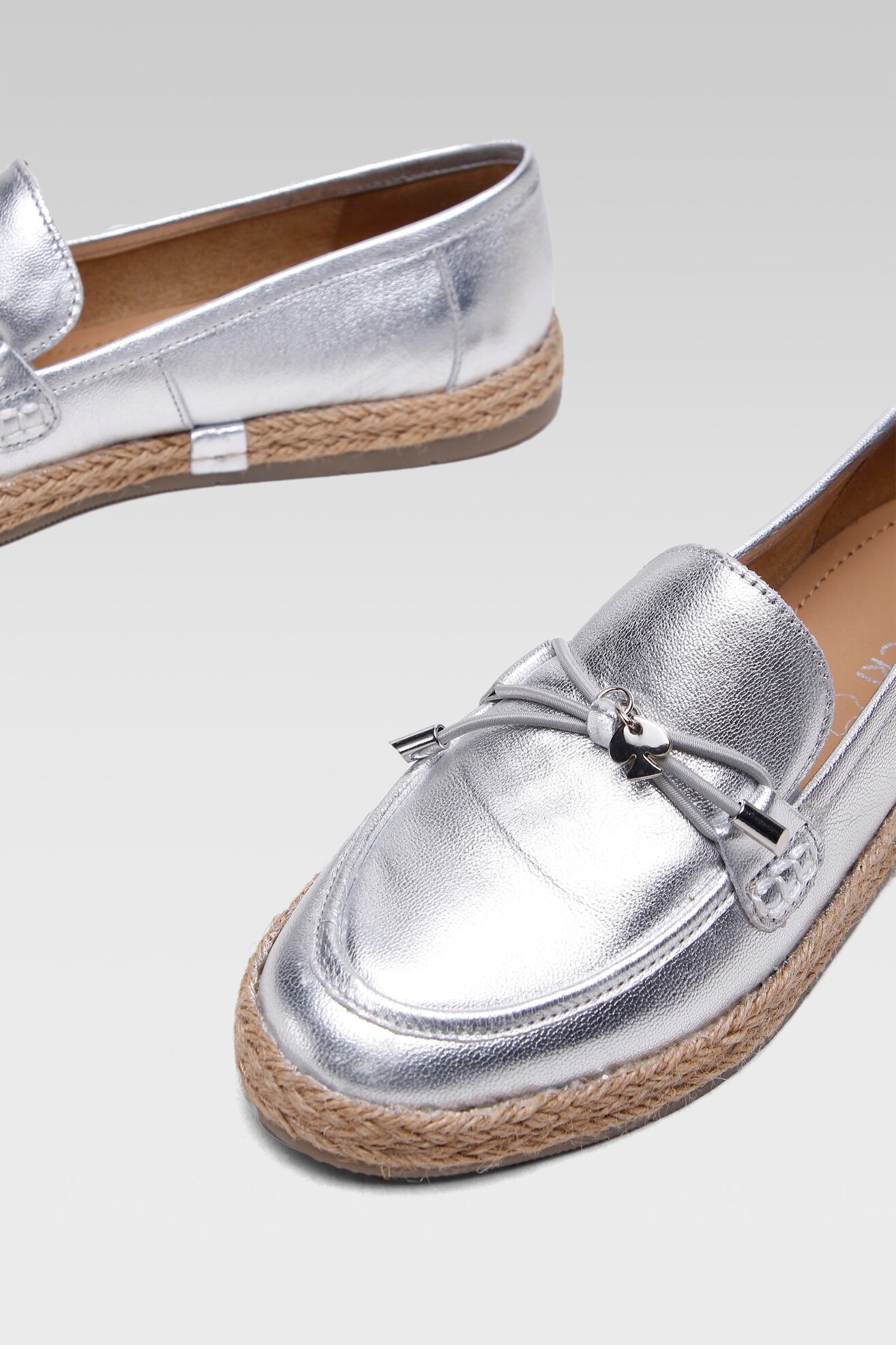 Espadrile Lasocki WI16-SPAROW-07 SREBRNA