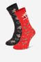 Чорапи Jenny Fairy 4WB-002-AW24 (2-PACK) ЧЕРВЕН