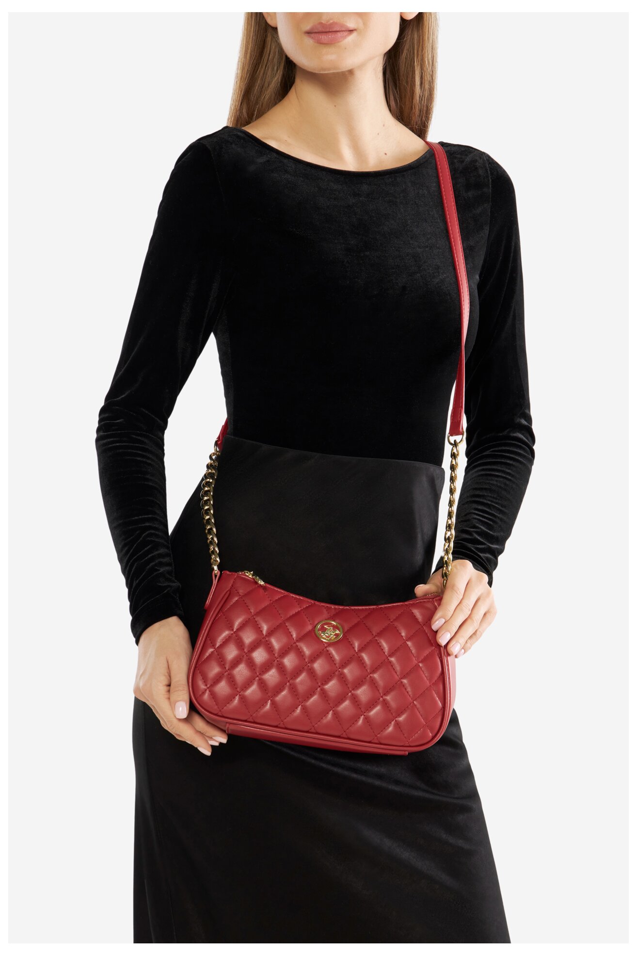 Geantă de mână Beverly Hills Polo Club BHPC-K-035-06 ROŞU