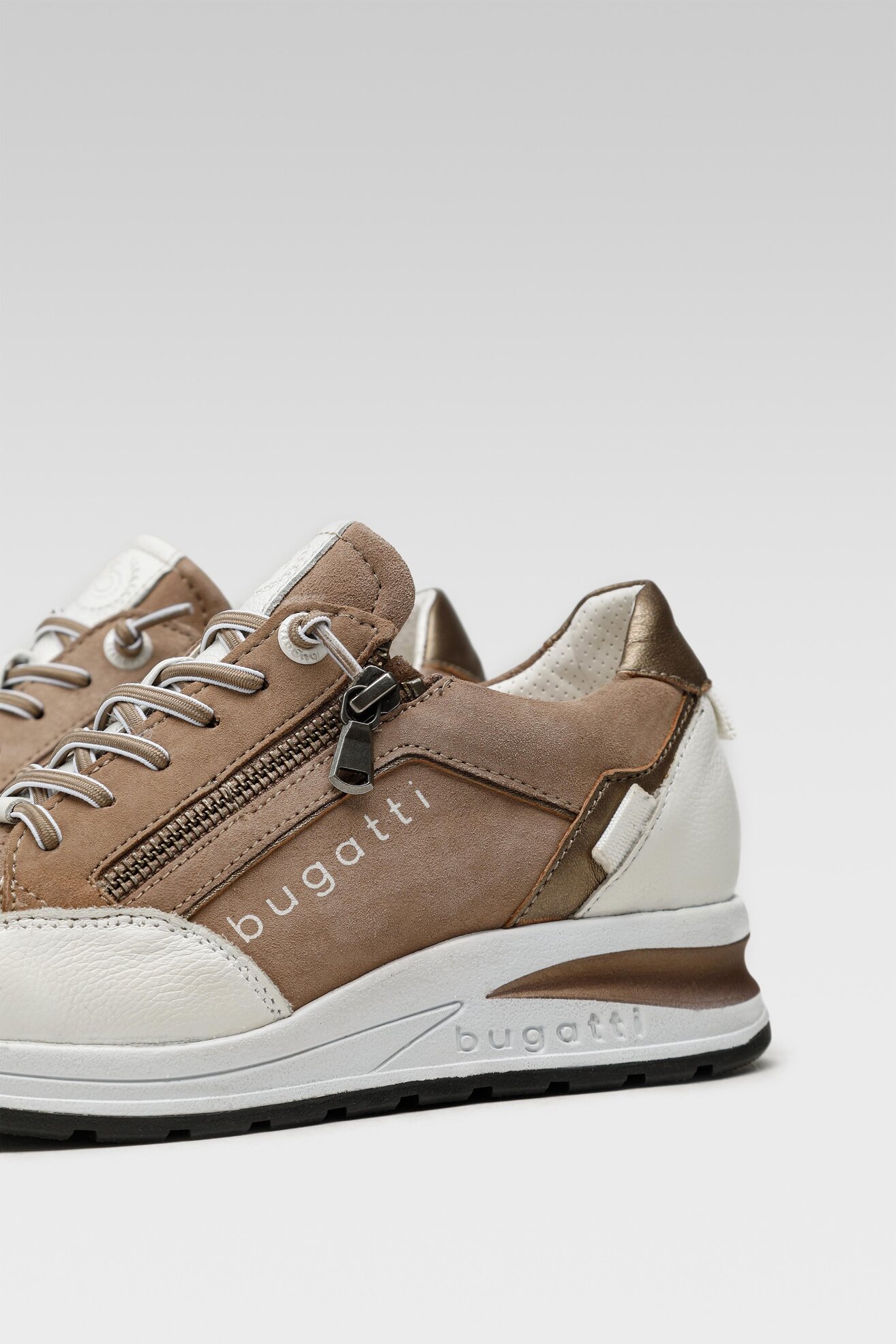 Półbuty Bugatti 412-A2T05-1040-2053 Beżowy