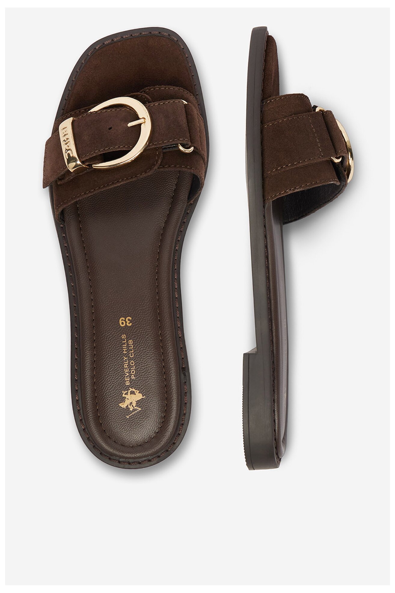 Klapki Beverly Hills Polo Club EO-WI16-ALYSHA-01 Brązowy