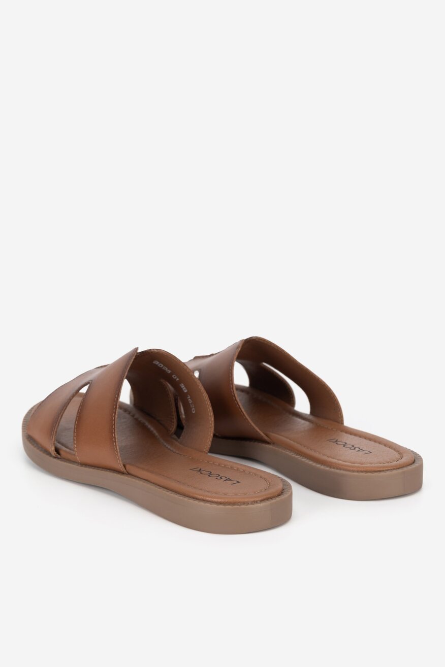 
                Lasocki - Klapki skórzane - 5905588572268