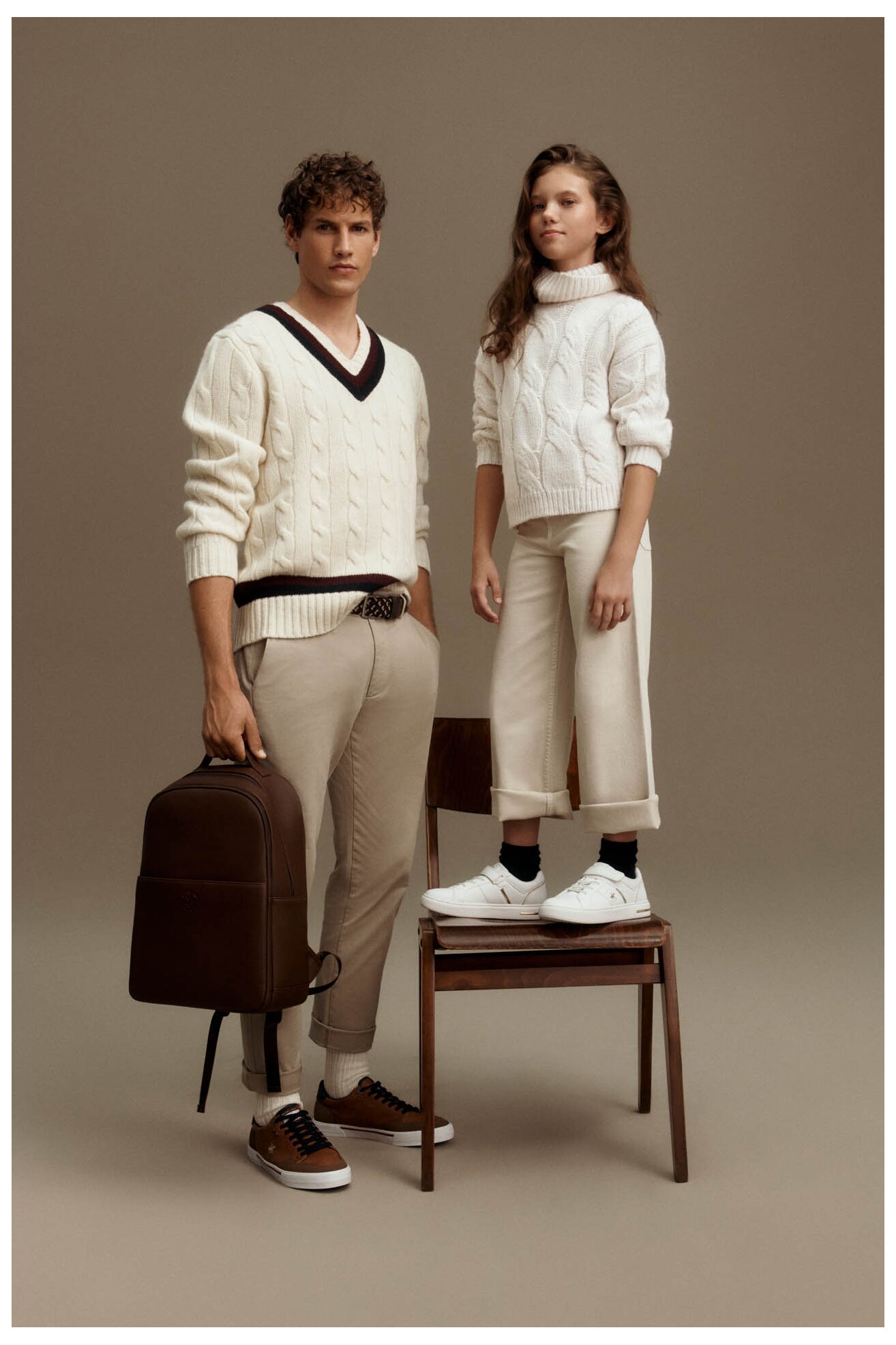 Vászoncipő Beverly Hills Polo Club V5-6248 BARNA