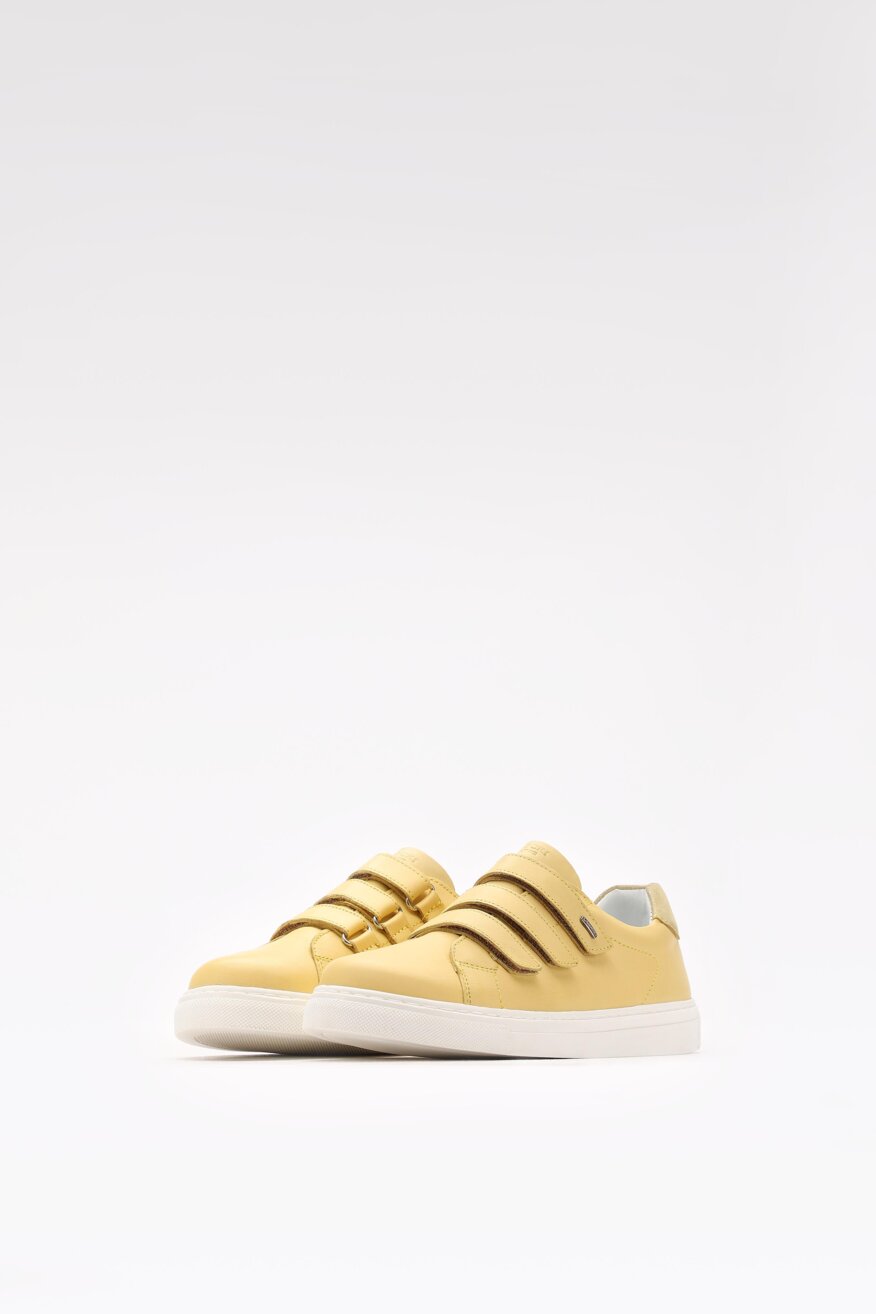 
                Lasocki Young - Skórzane sneakersy żółte - 5903698266640