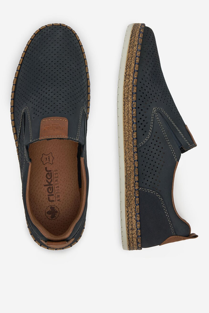 Rieker - Espadryle skórzane - 2230078408523