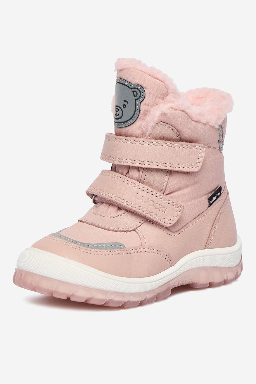 
                Lasocki Kids - Trzewiki skórzane ocieplane - 5906751259818