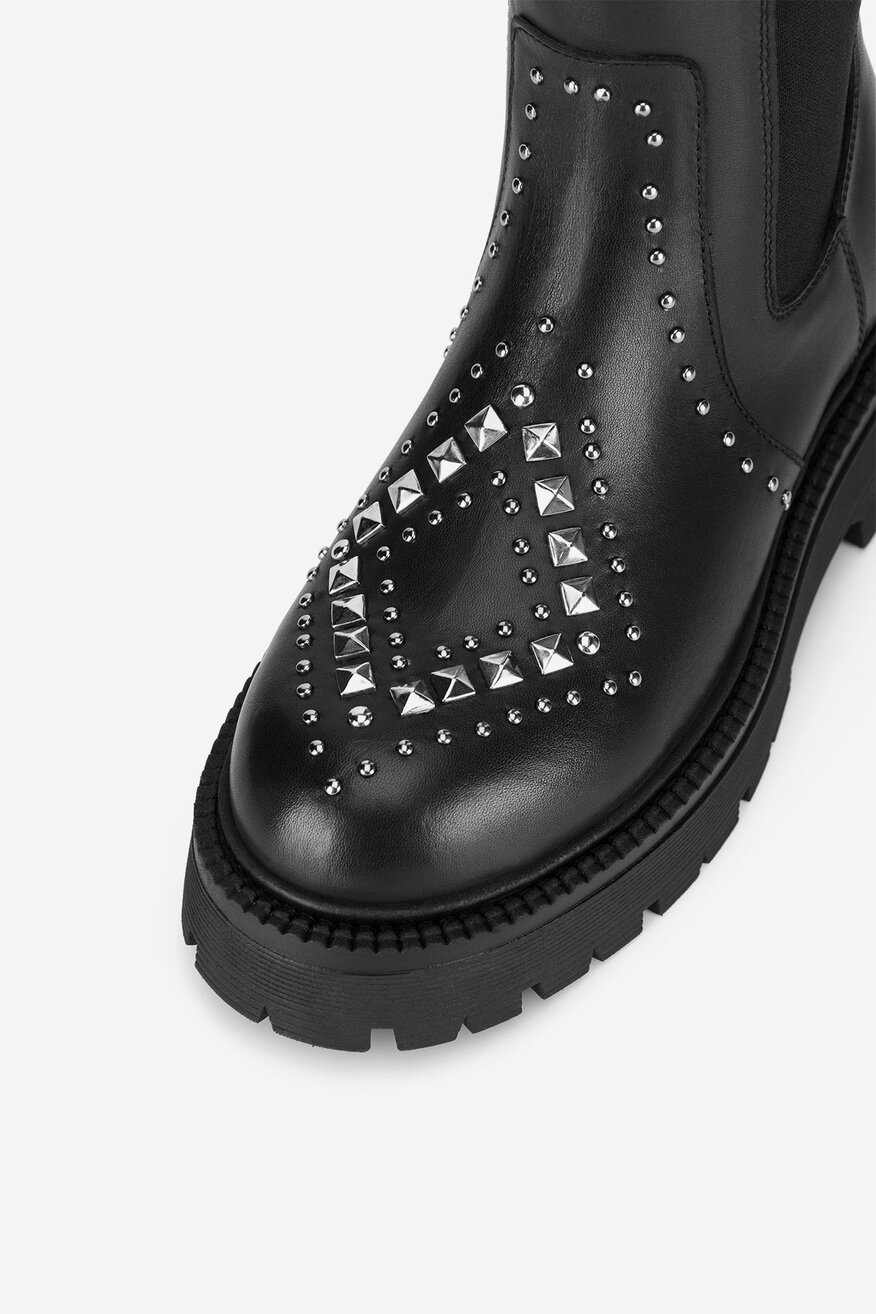 EVA MINGE - Sztyblety skórzane - 5905588786573