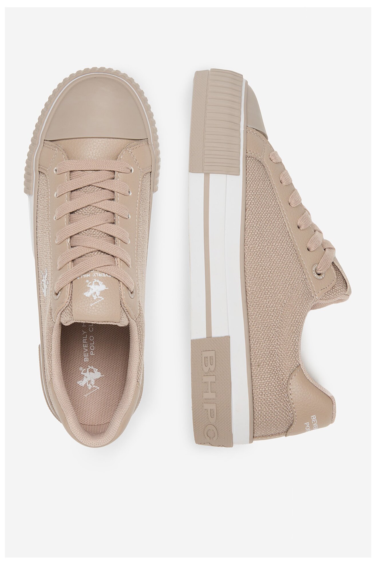 Trampki Beverly Hills Polo Club CEO-BHPC064W Beżowy