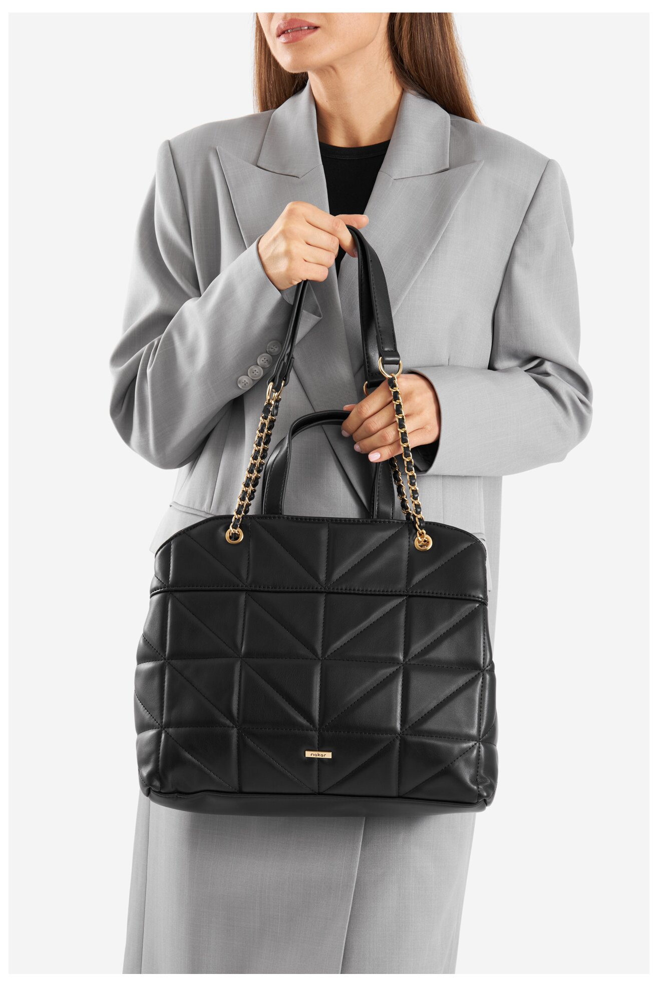 Rieker Borsa a mano - blau/blu
