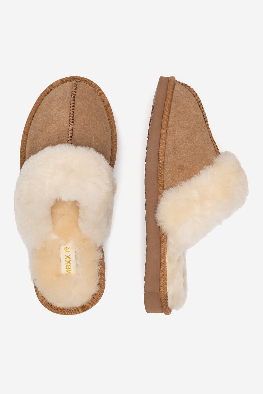 
                Mexx - Kapcie zamszowe ocieplane - 5905588924012