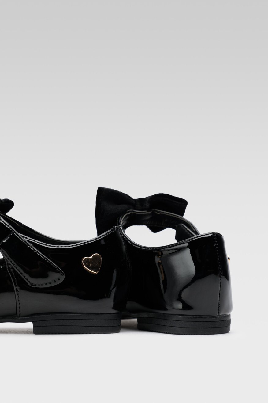 
                Nelli Blu - Baleriny lakierowane z kokardą - 5904248969820