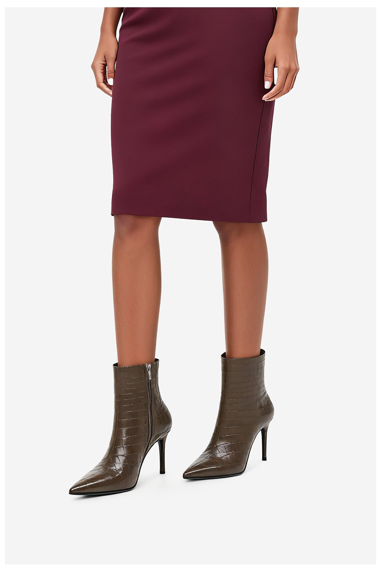 Botki EVA MINGE EO-DEMI-GLC6303-6-320 Brązowy ciemny