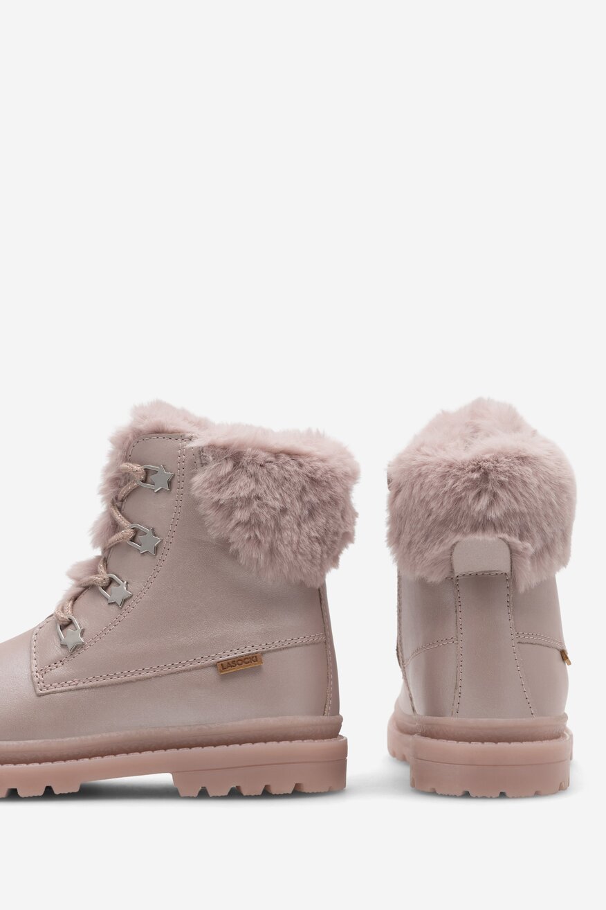 Šněrovací vyšší obuv Lasocki Kids SVĚTLE RŮŽOVÁ - 5904862932842