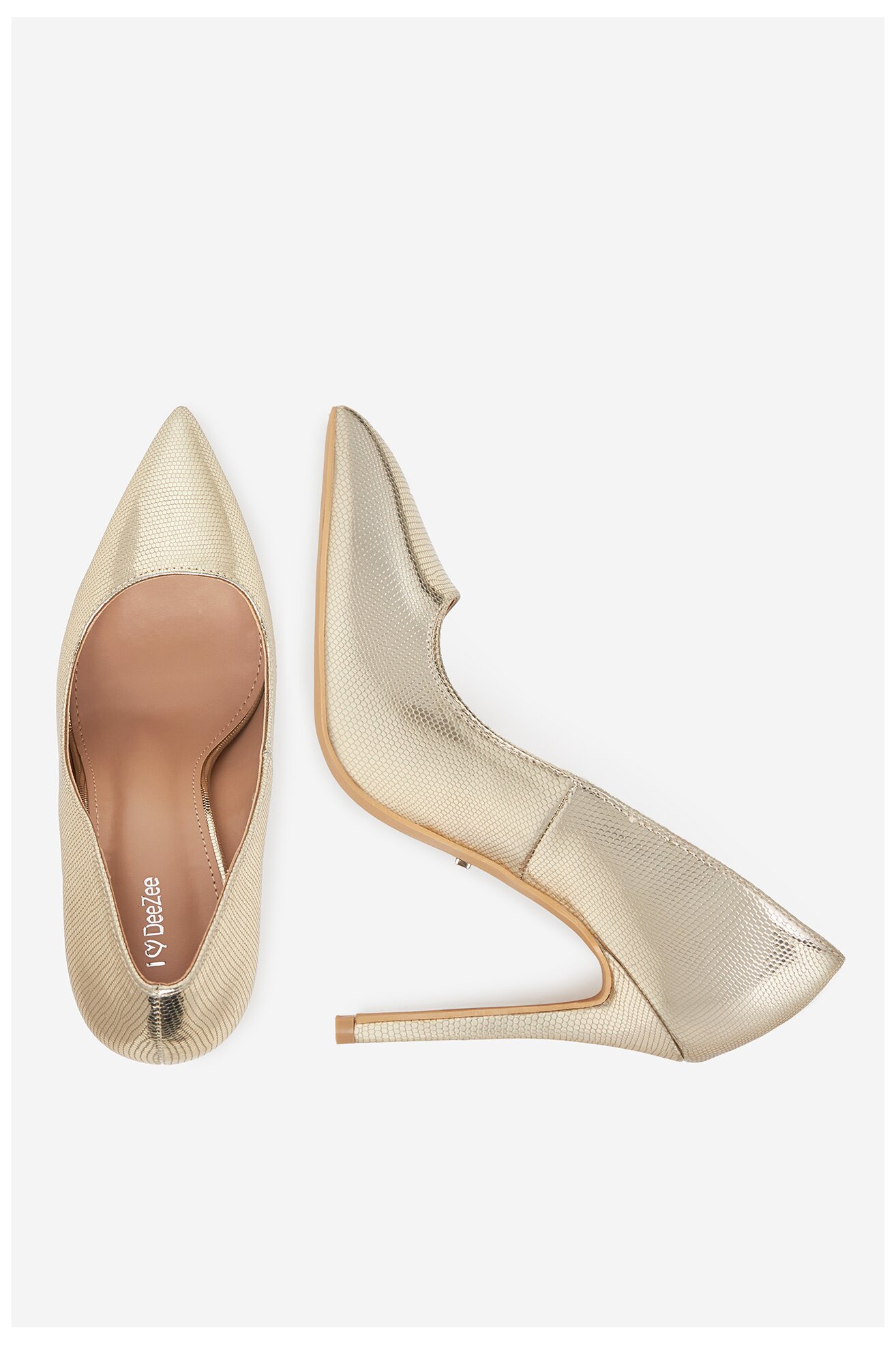 Pantofi cu toc DeeZee HT92831-200 AURIU