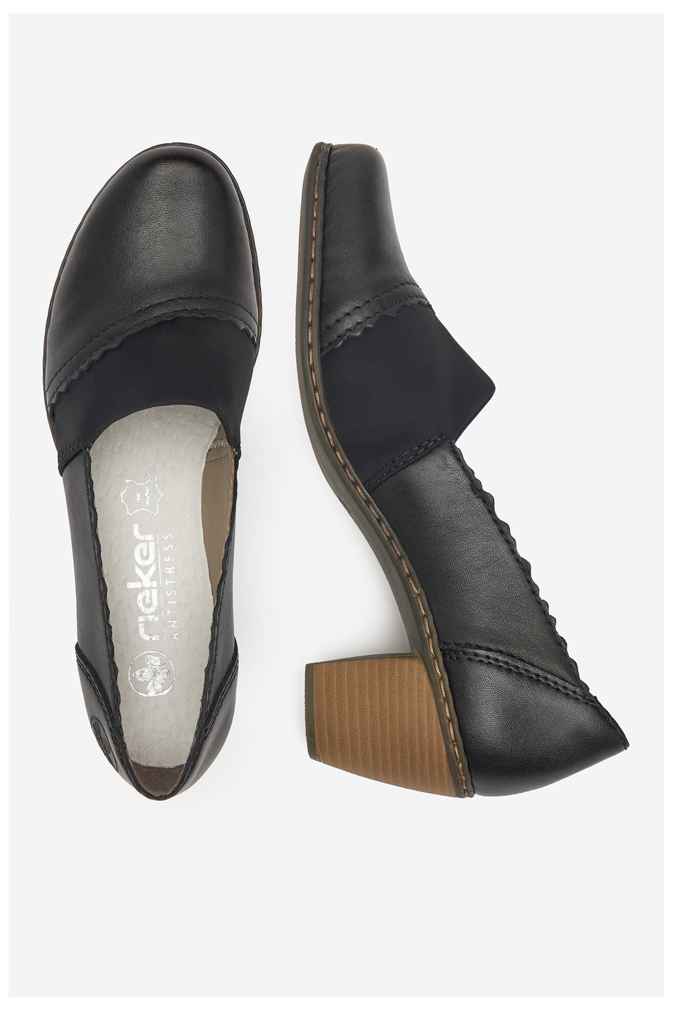 Елегантни обувки Rieker 40911-00 ЧЕРЕН