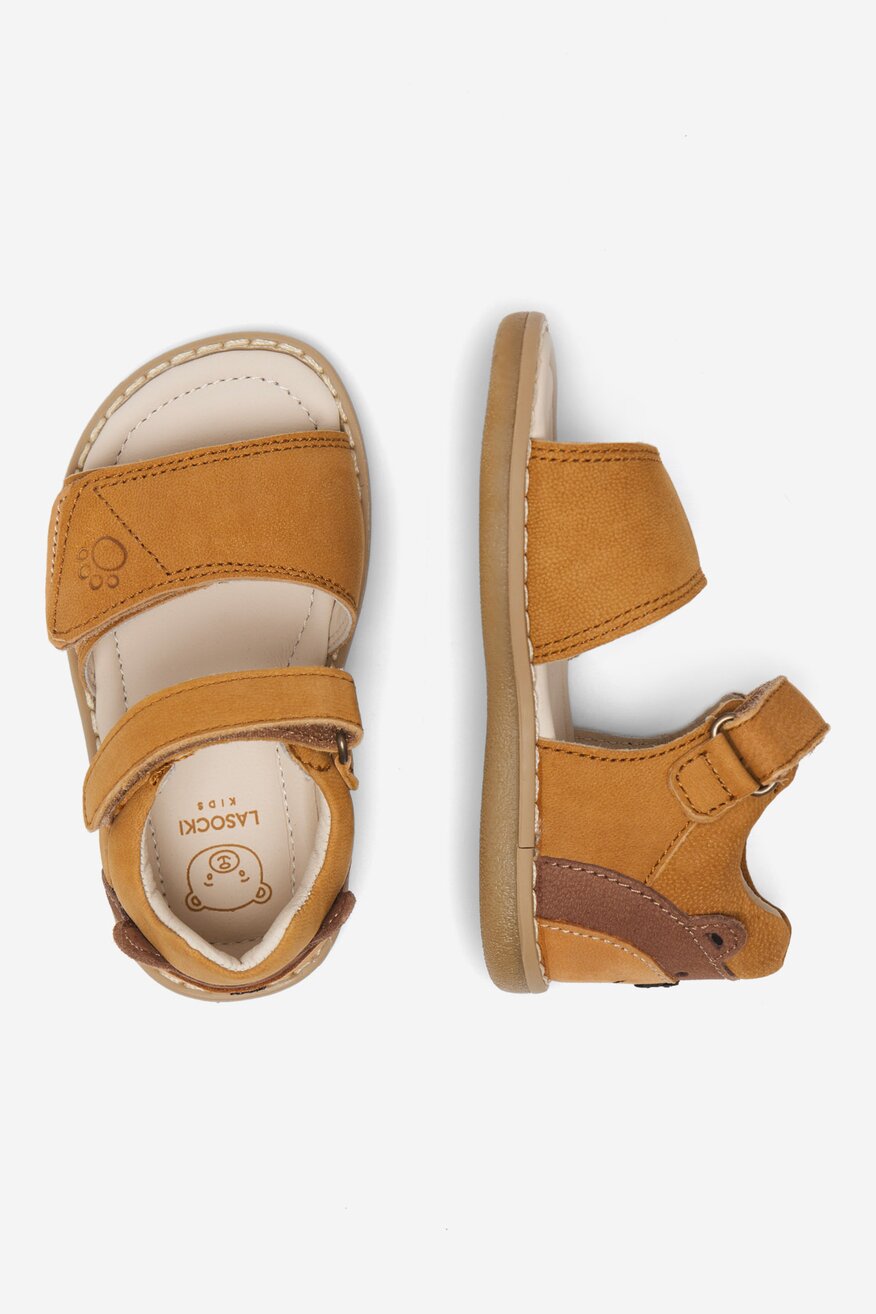 Lasocki Kids - Sandały skórzane na rzepy - 5905588519744