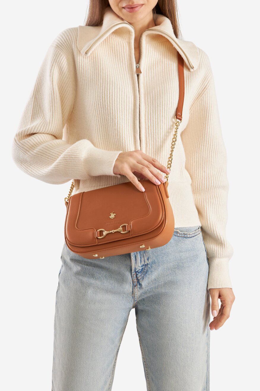 Kézitáska Beverly Hills Polo Club CAMEL - 5905588941859