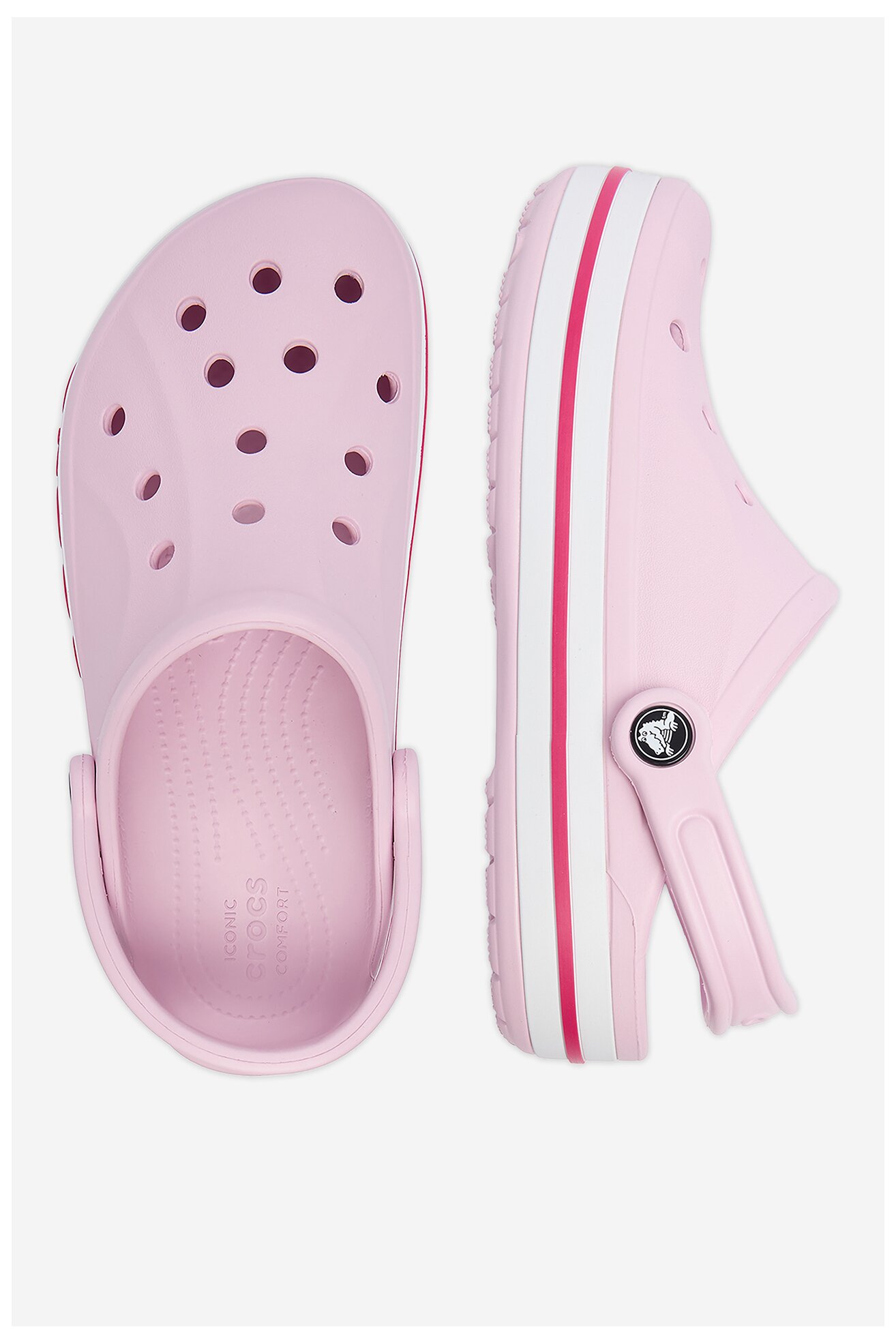 Klapki basenowe Crocs C-BAYABAND CLOG 205089-6TG W Różowy