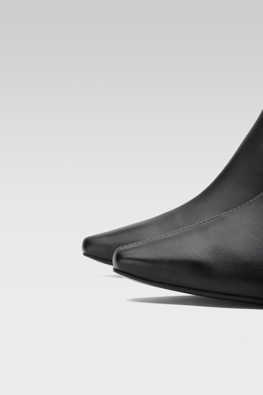 
                Gino Rossi - Skórzane botki na obcasie - 5903698919188