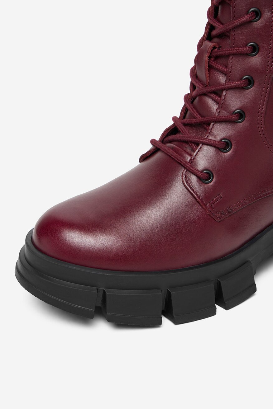 Badura - Skórzane trzewiki z suwakiem - 5906751355688