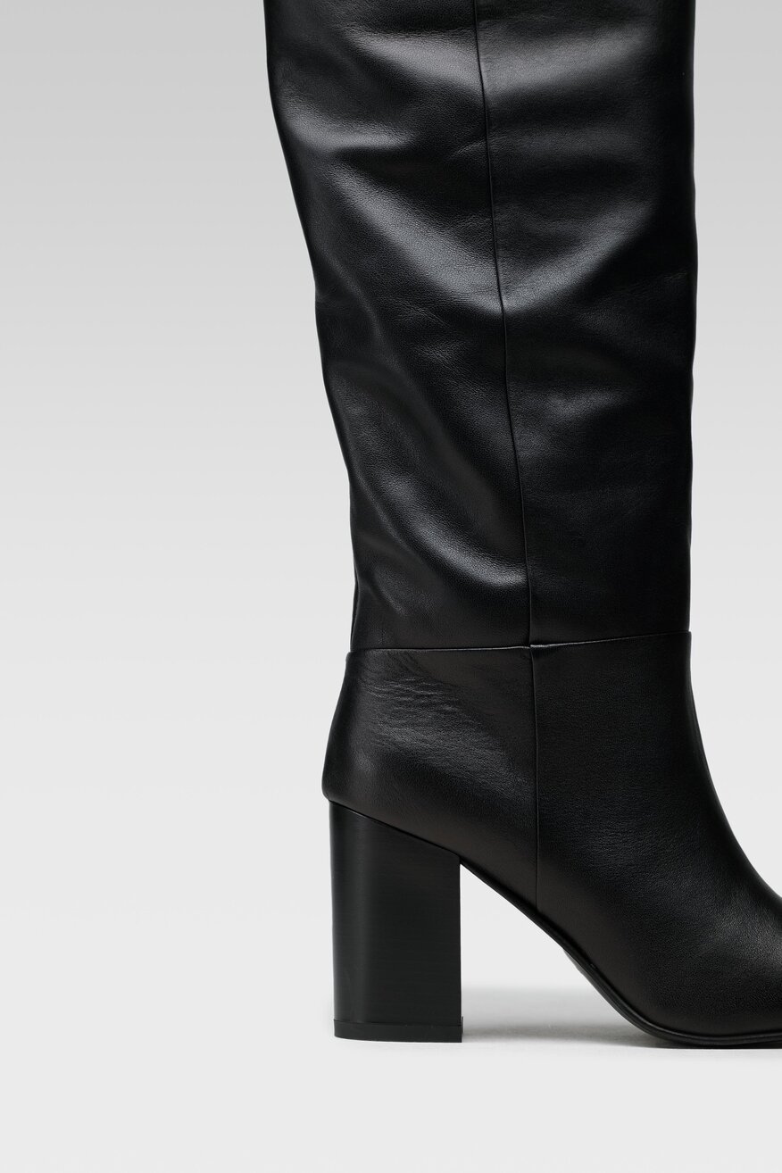 
                Gino Rossi - Skórzane kozaki czarne - 5904248029128