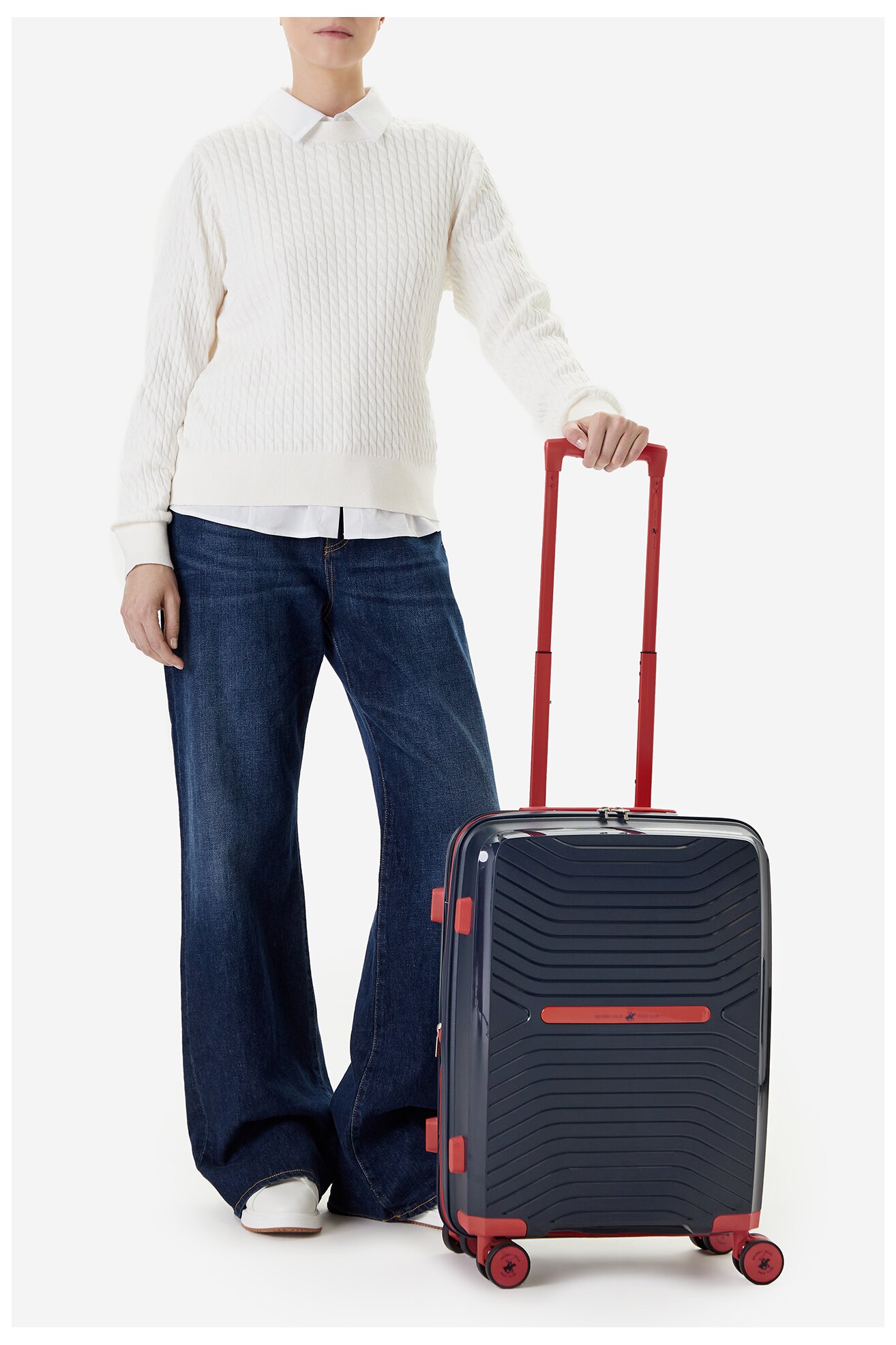 Walizka Beverly Hills Polo Club BHPC-WAL-005-S Granatowy